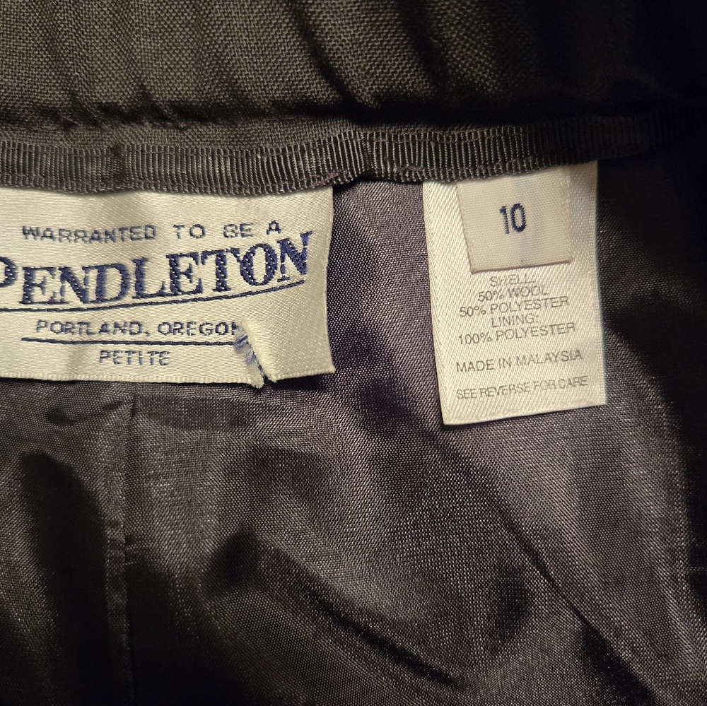 Pendleton Trouser Pants Wool/Polyester 10 Petite … - image 5
